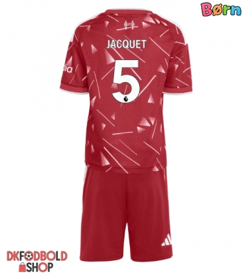 Liverpool Jeremy Jacquet #5 Hjemmebanesæt Børn 2026-27 Kort ærmer (+ korte bukser)
